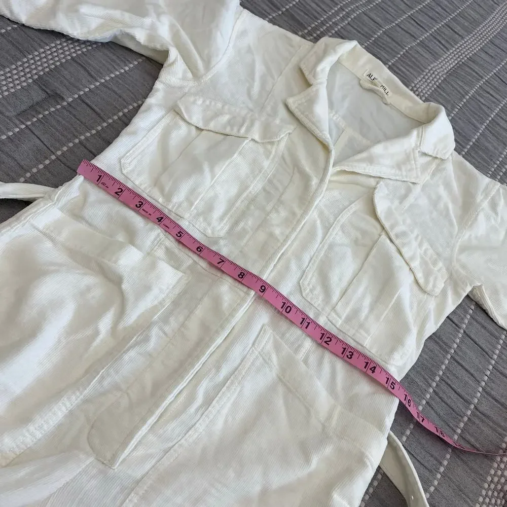 Alex Mill Cream Utility Jumpsuit
